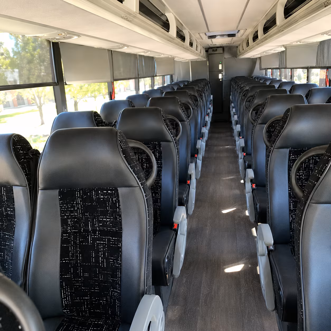 fort lauderdale charter bus rental interior