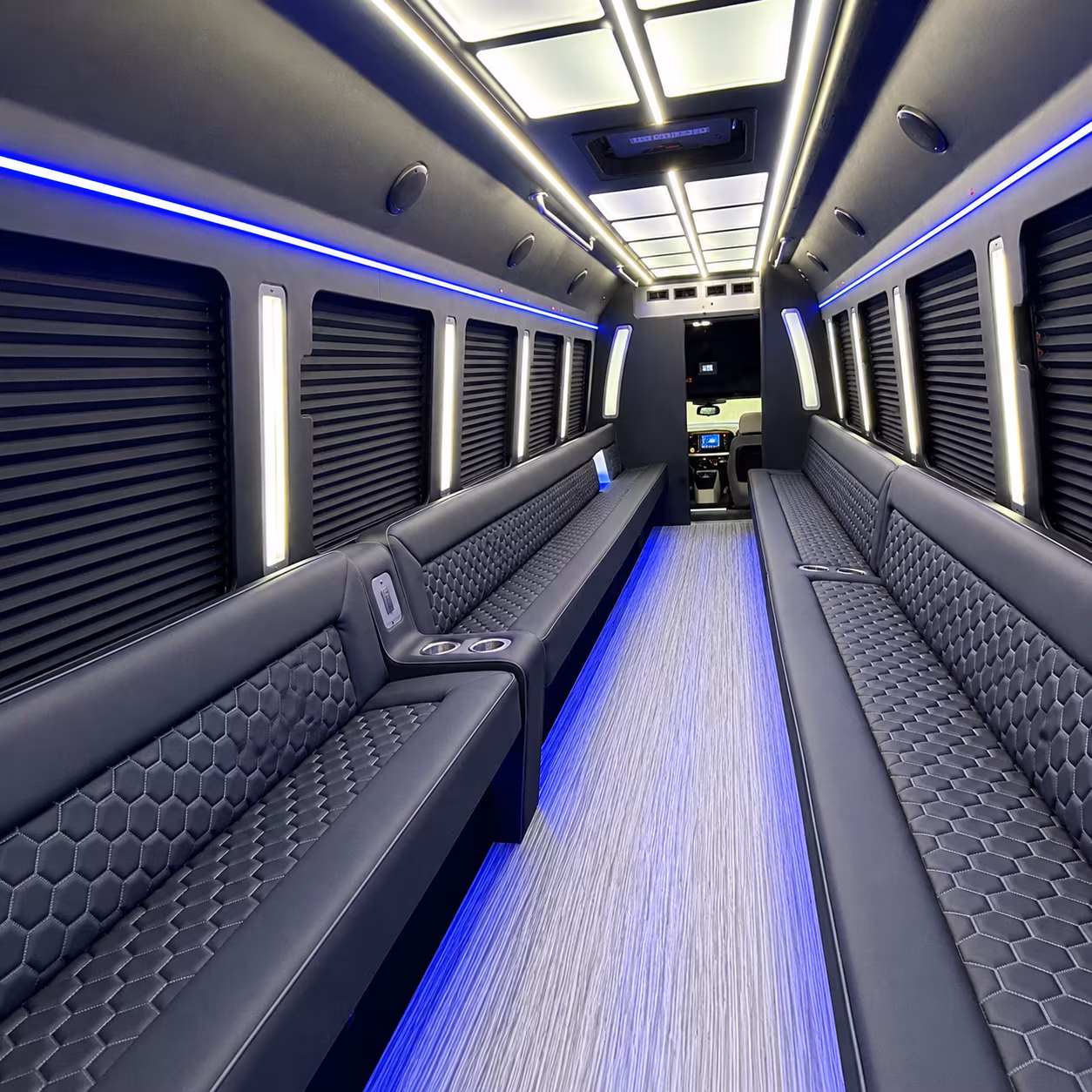 fort lauderdale party bus rental interior